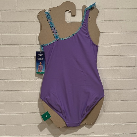 NWT Speedo Youth Ruffle One Piece Swimsuit - Picture 5 of 6